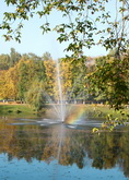 Верхний пруд и фонтан